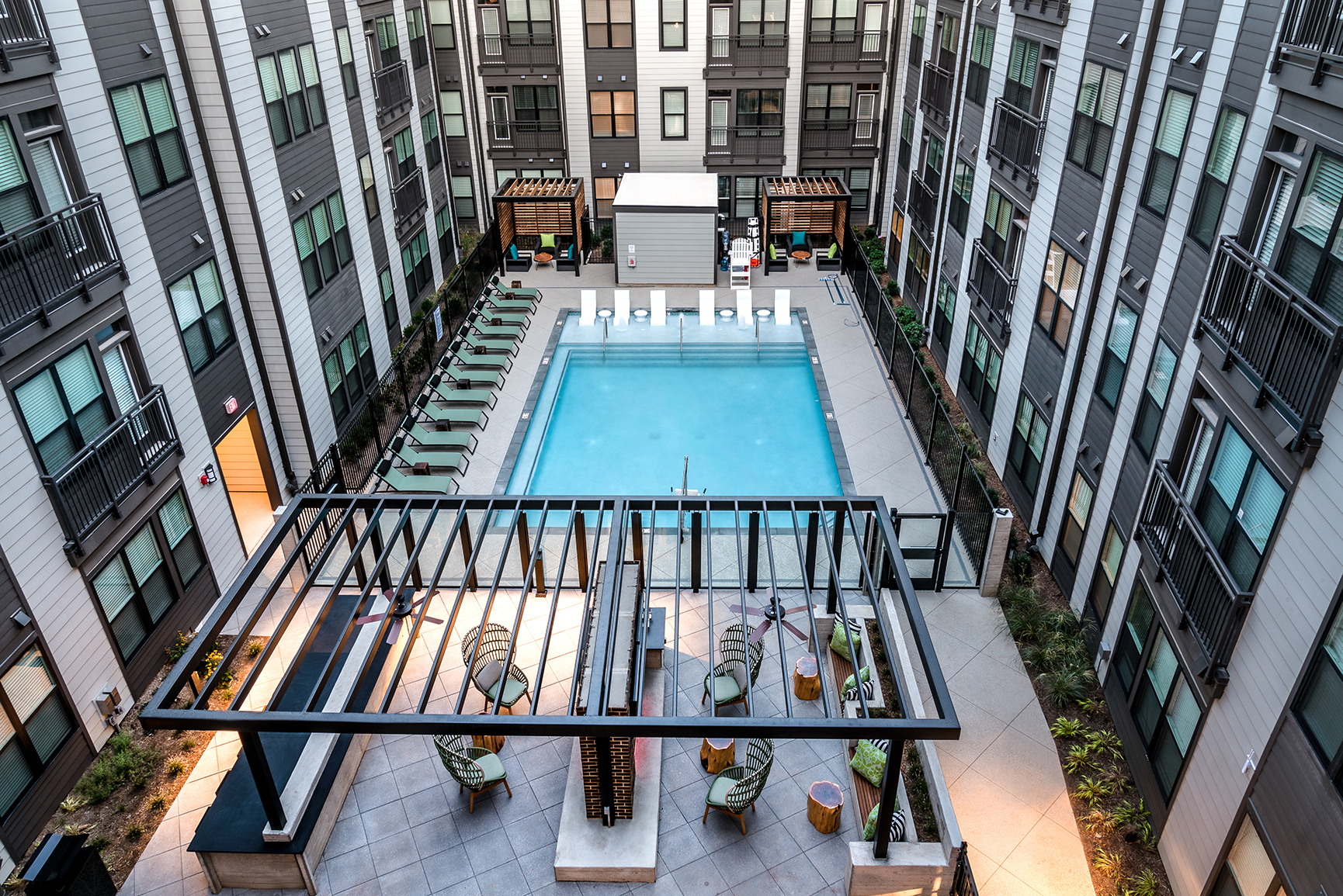 Outdoor pool at The Point at Ridgeline