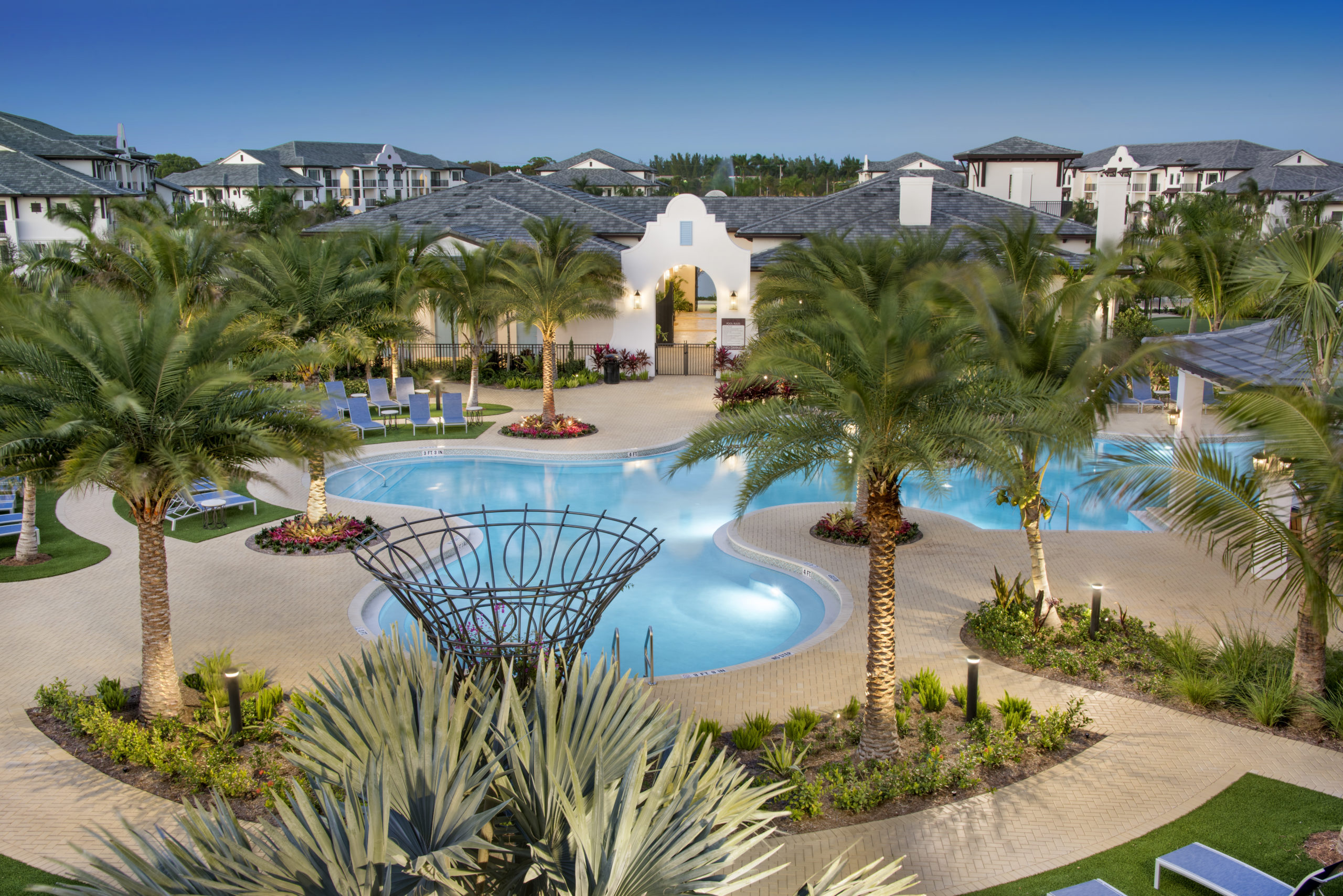 Outdoor pool area at Southern Blvd