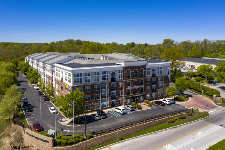 Aerial view of exterior building at The Point at West Chester